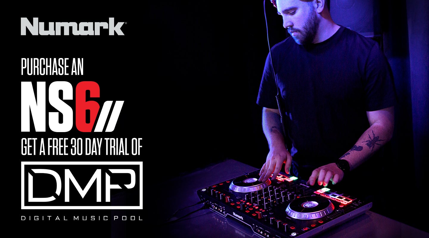 30 jours d'essai gratuit Digital Music Pool pour l'achat d'un contrôleur Numark NS6II